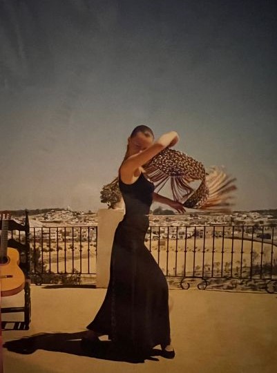 Flamenco-Tänzerin mit Fächer
